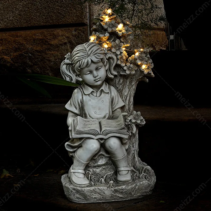 boy and girl garden ornaments