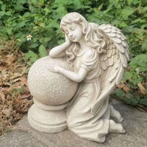 sleeping angel garden statue
