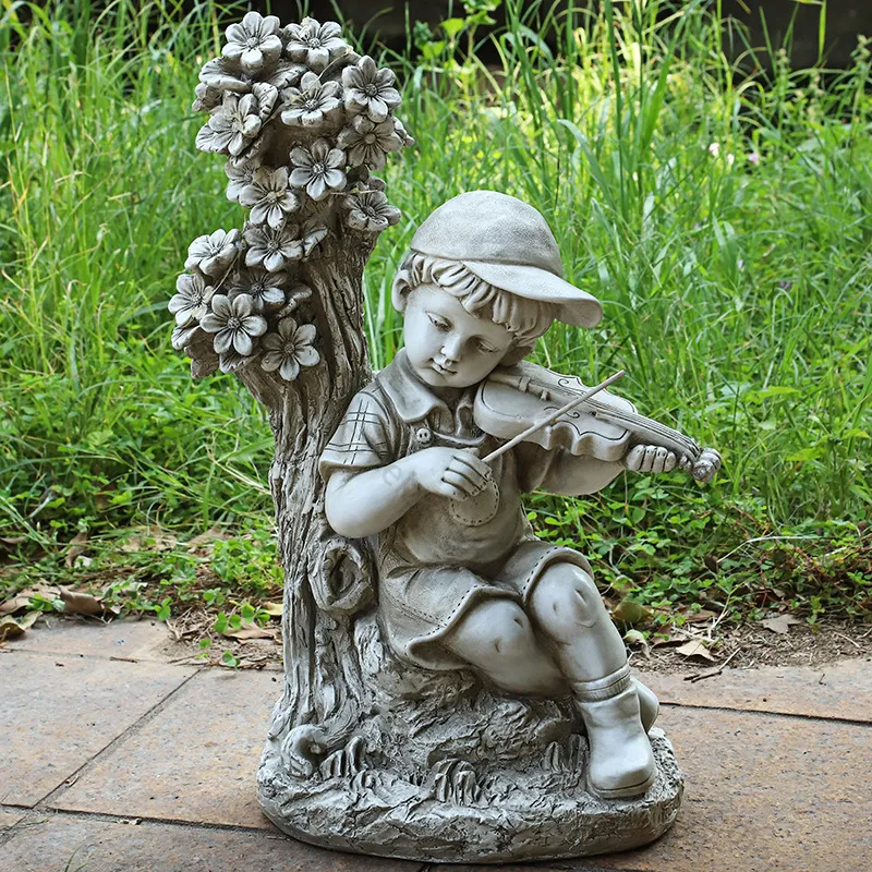 boy and girl garden ornaments