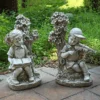 Boy and Girl Garden Ornaments