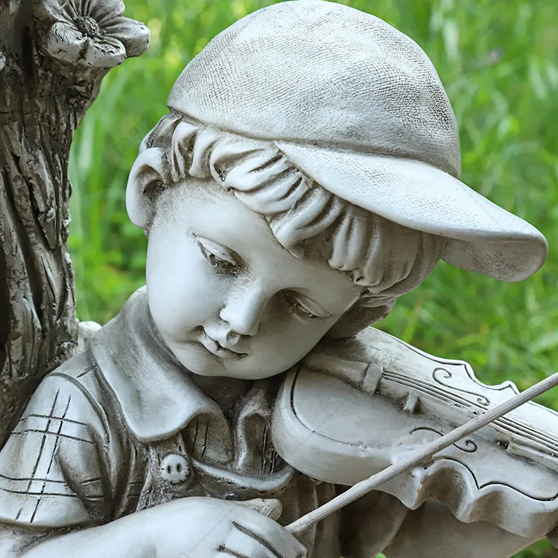 boy and girl garden ornaments