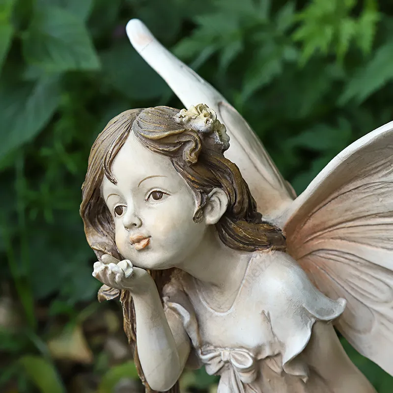 flower fairy garden statues