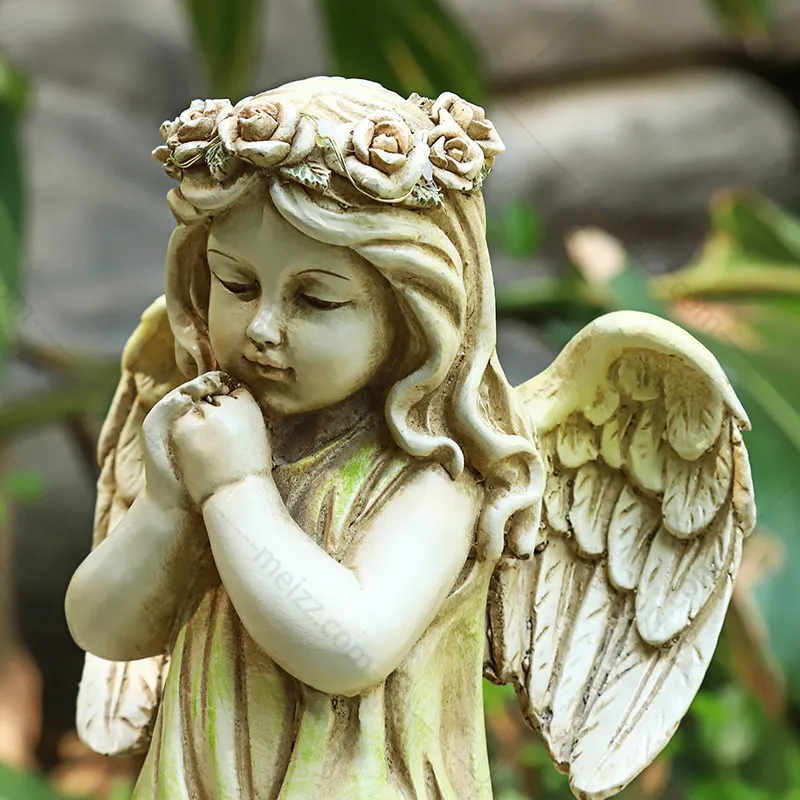 little girl angel statue