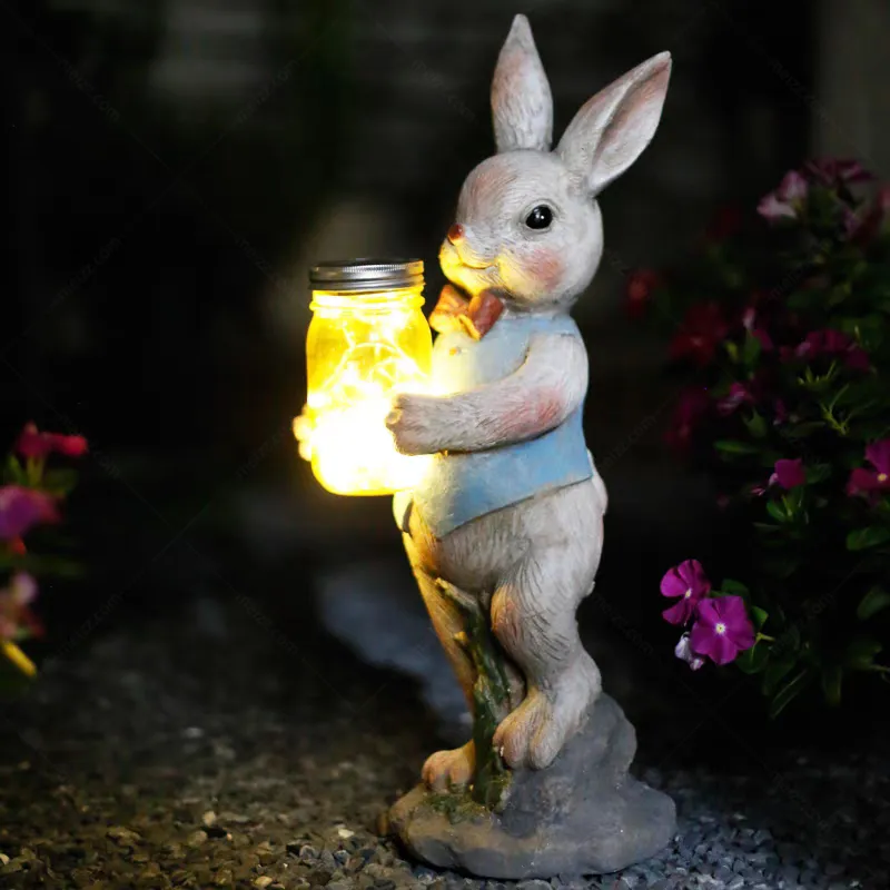 Solar Rabbit Garden Light