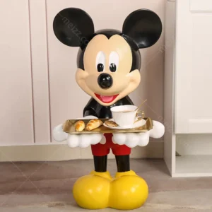 Mickey Mouse Waiter Statue