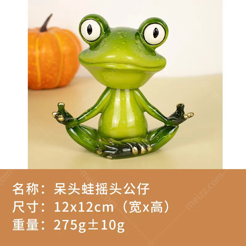Yoga Frog Figurine