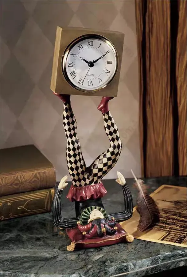 vintage clown clock