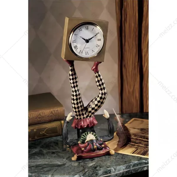 vintage clown clock