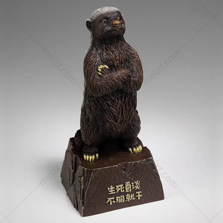 wolverine animal sculpture