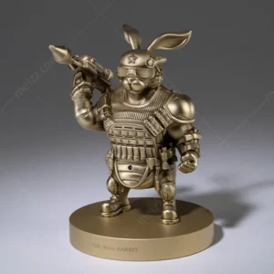 brass rabbit figurine