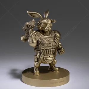 brass rabbit figurine