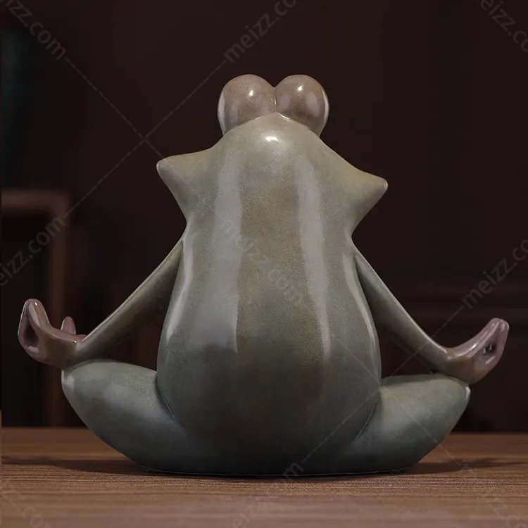 yoga frog ornament