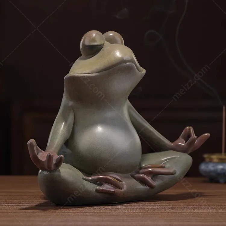 yoga frog ornament