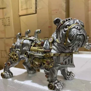 Steampunk Dog Statue