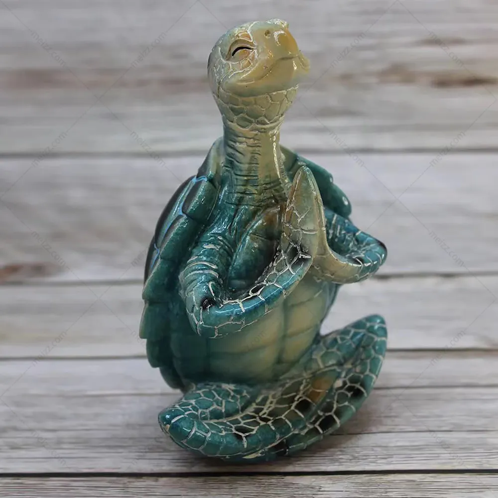 Sea Turtle Yoga Statue