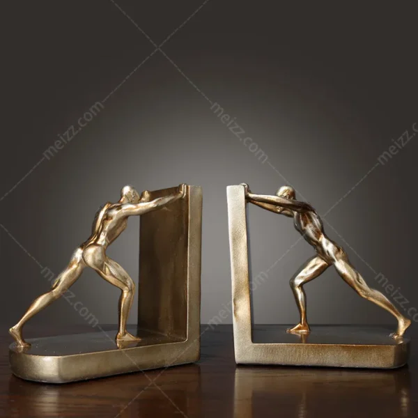 strong man bookends