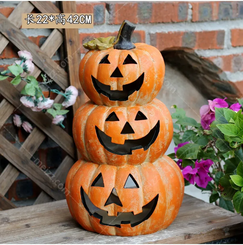 halloween pumpkin statue