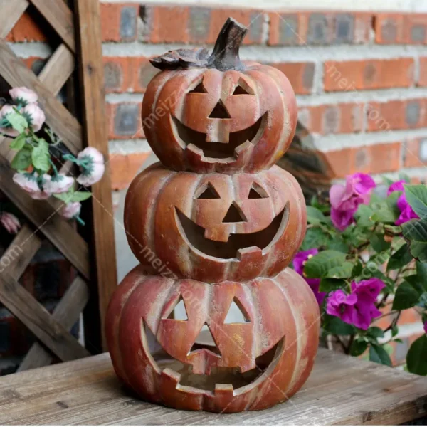 halloween pumpkin statue