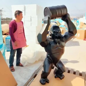 outdoor gorilla statue
