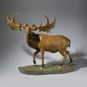 brass moose figurine