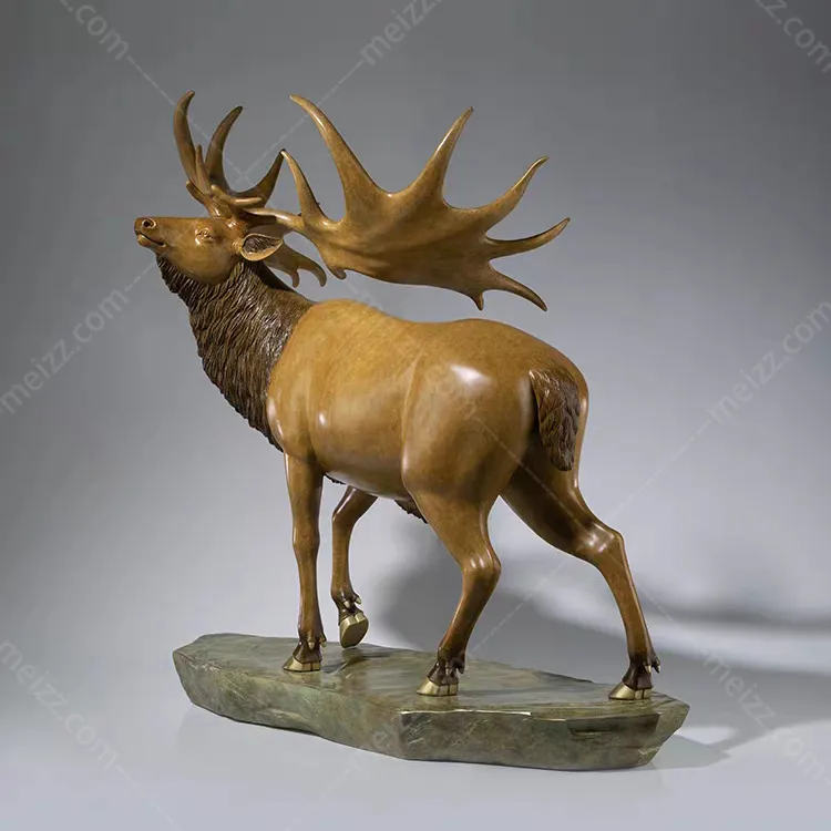 brass moose figurine