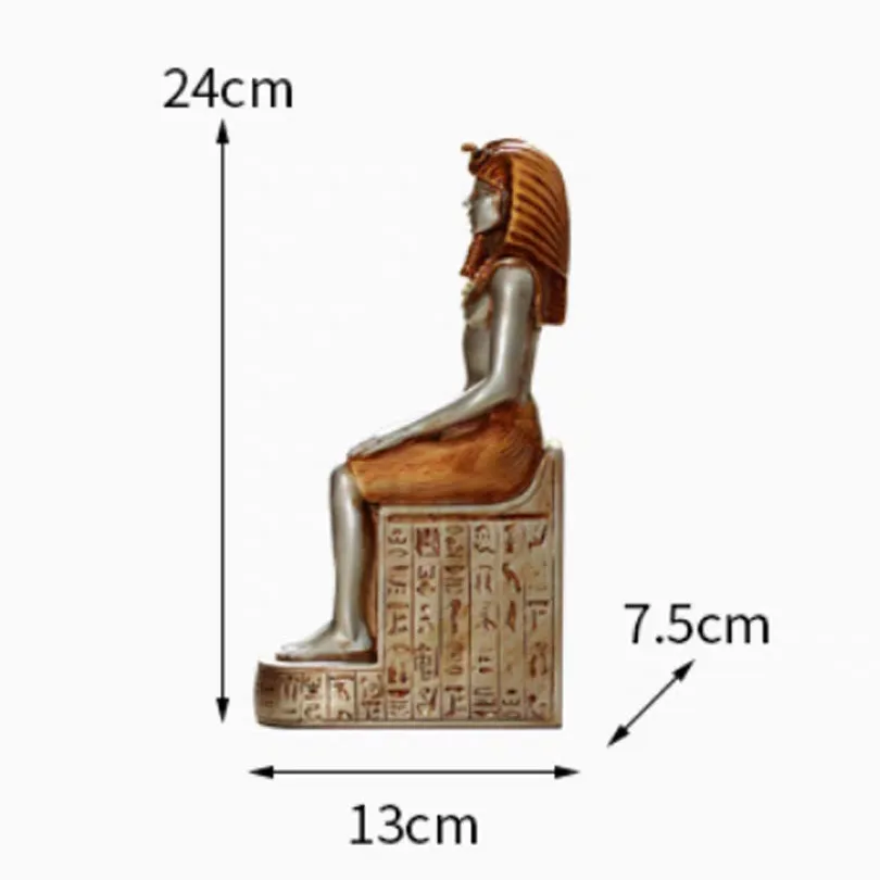 seated pharaoh statue