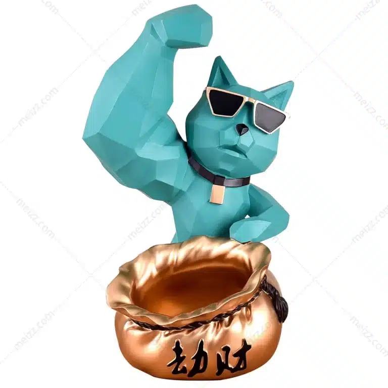 resin cat statue