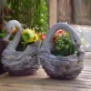 Swan Shaped Flower Pots