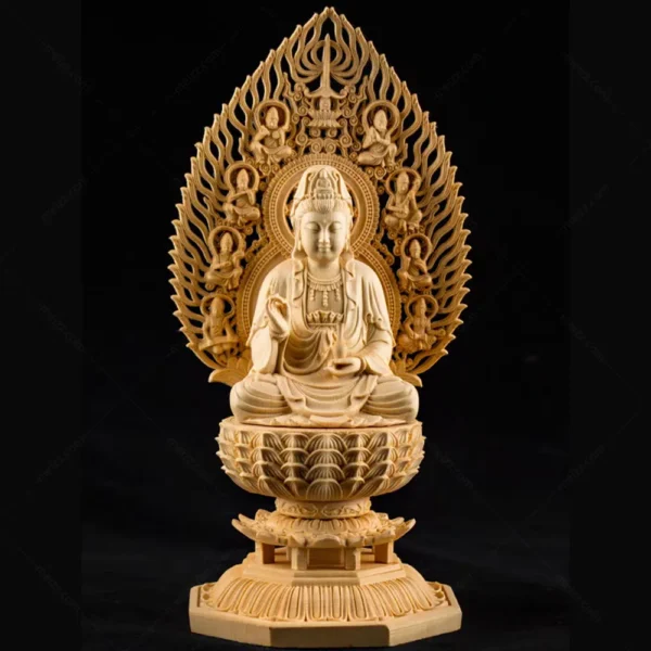 wood carved buddha for sale