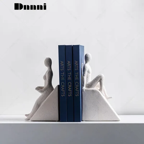 man and woman bookends