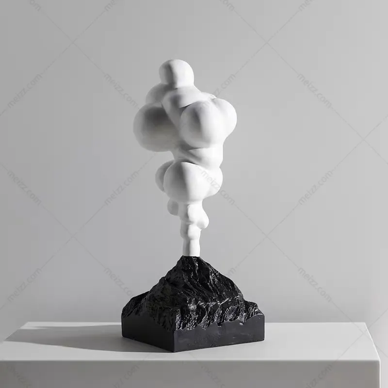 volcano statue