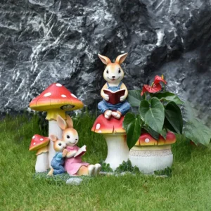 rabbit garden sculpture