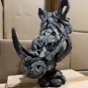 Edge Rhino Sculpture