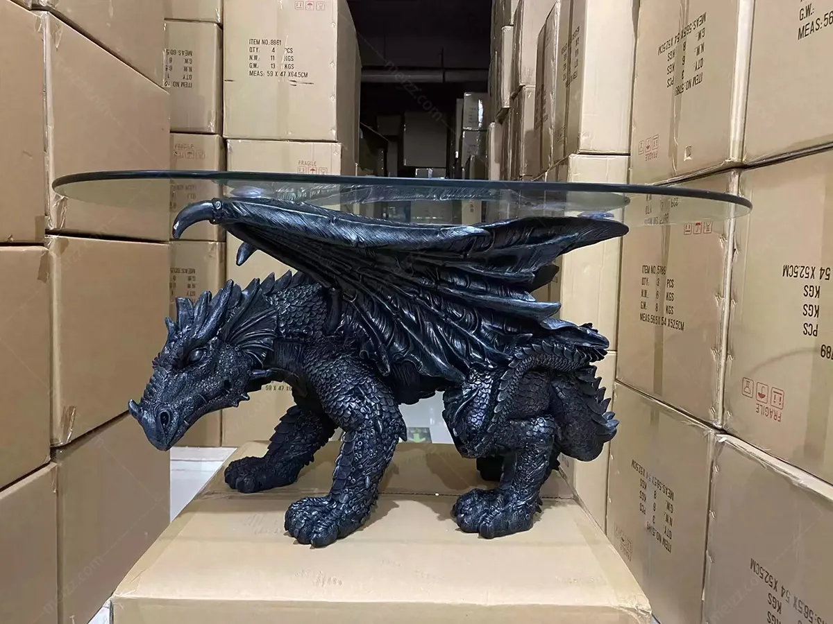 gothic dragon statue