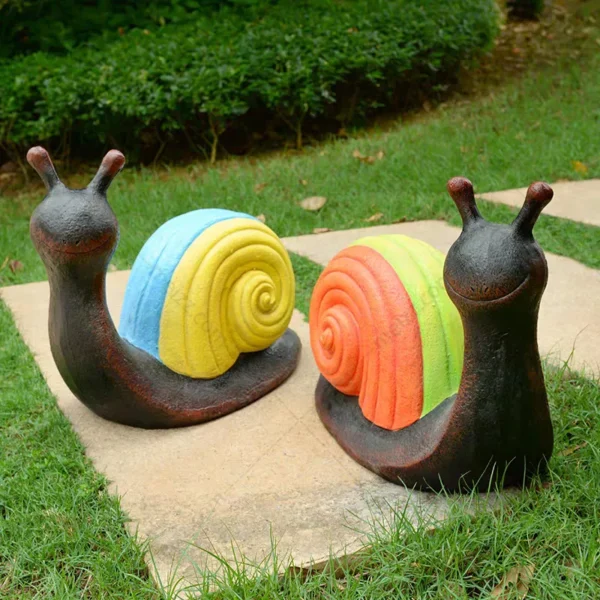 snail statue for garden