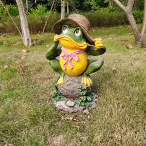 cute frog statue