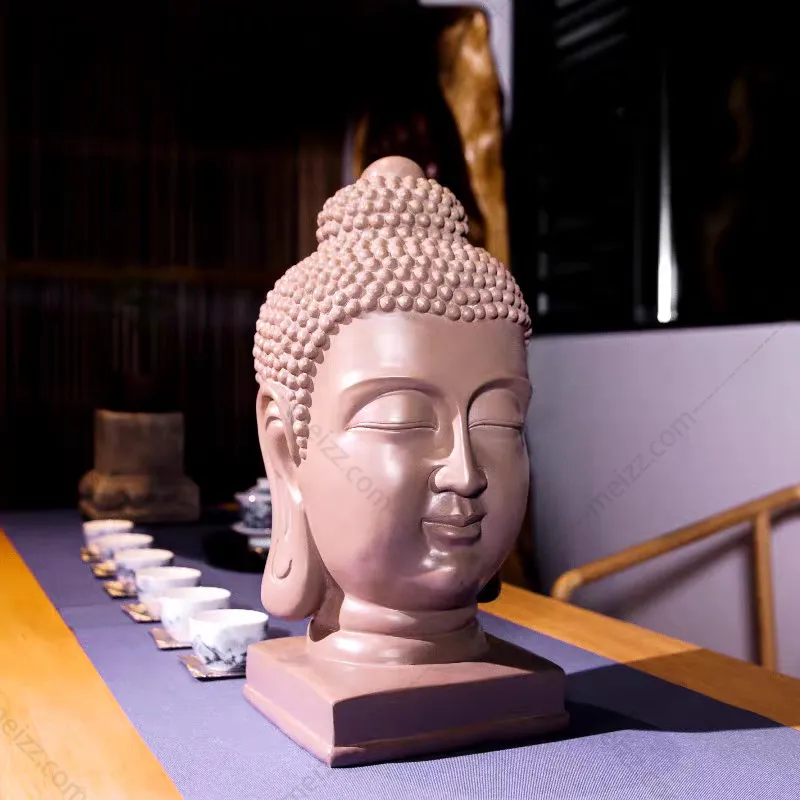 buddha face statue for home
