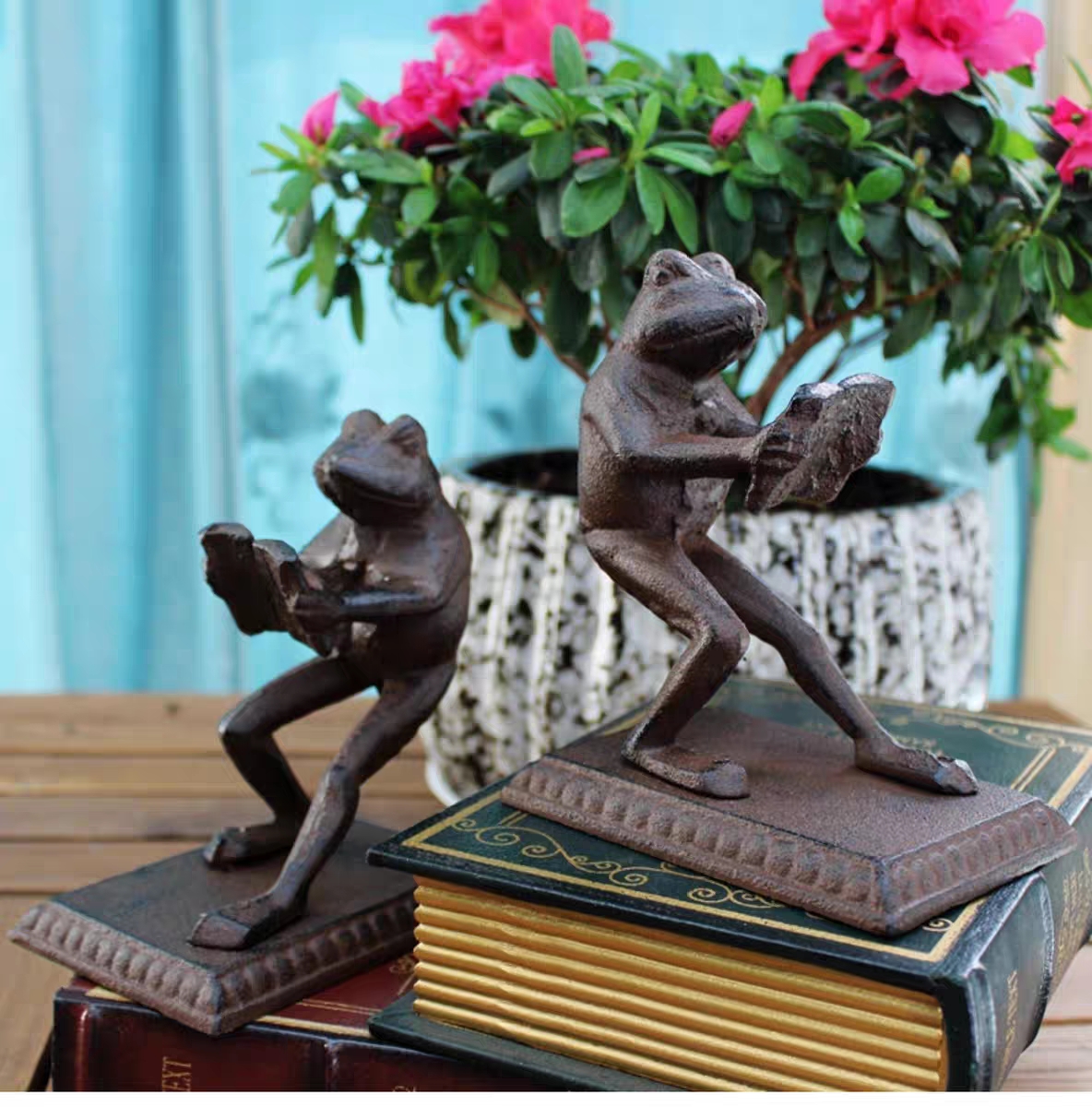 frog bookend