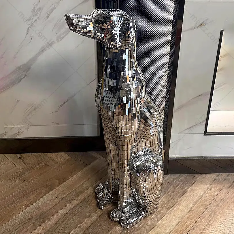 Silver Greyhound Statue
