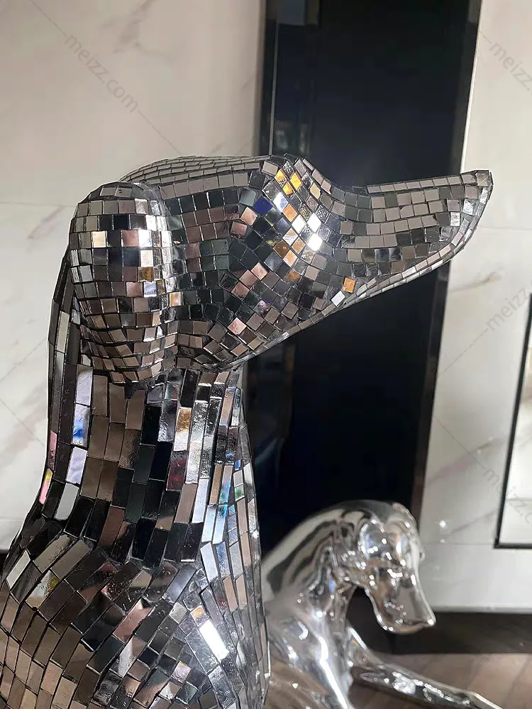 Silver Greyhound Statue