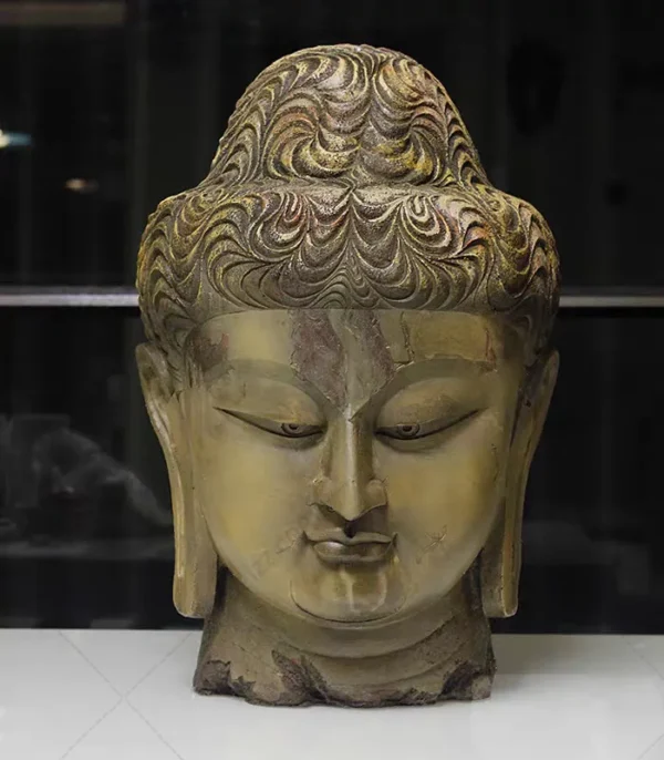 thai buddha head statue