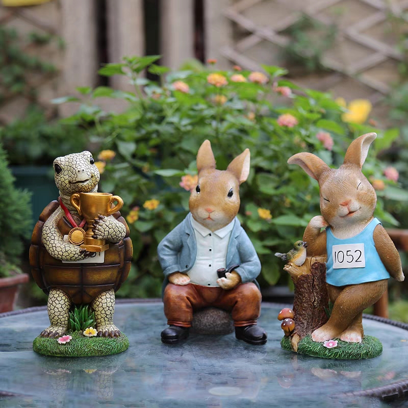 small rabbit figurines