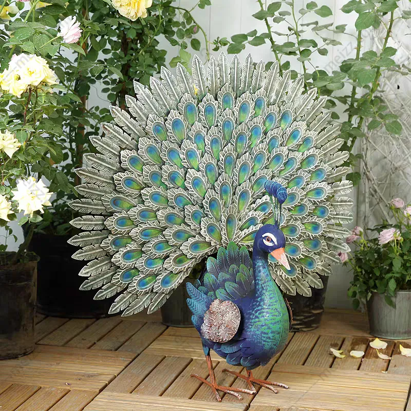 garden decor peacock