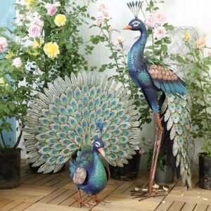 garden decor peacock