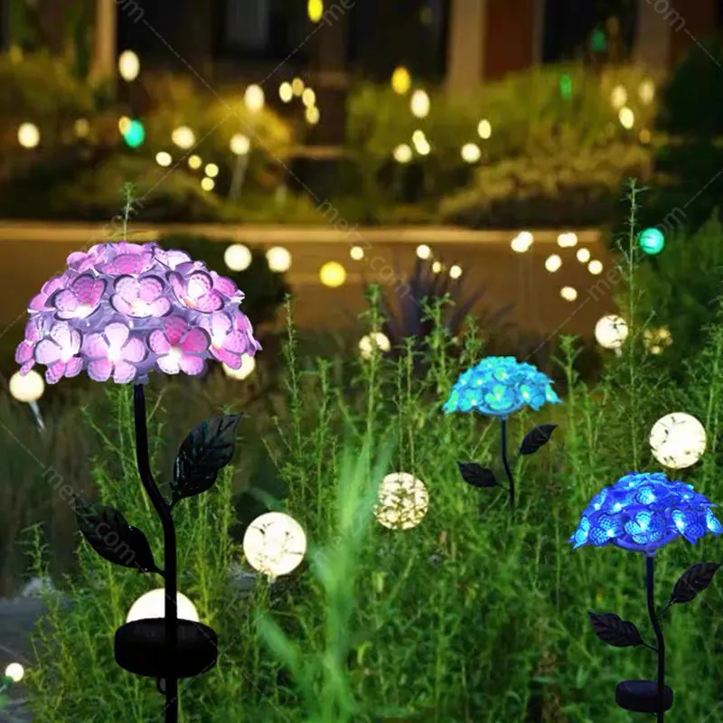solar powered flower lights