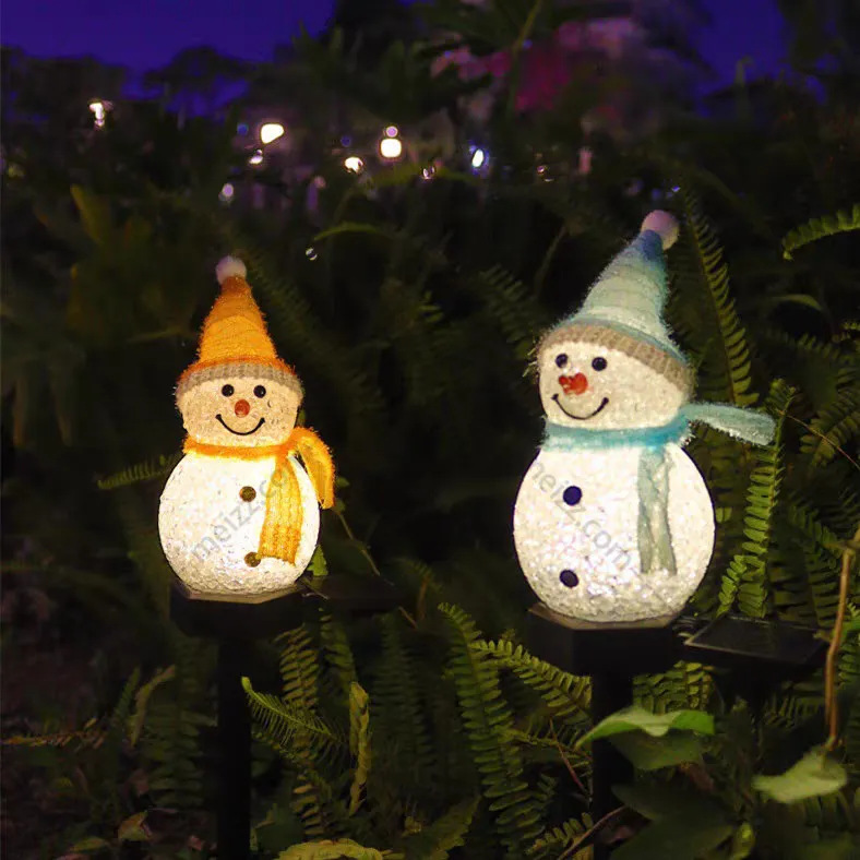 Snowman Solar Lamp