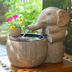 water feature elephant