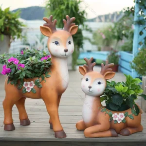 deer plant pot