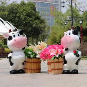 flower pot cow