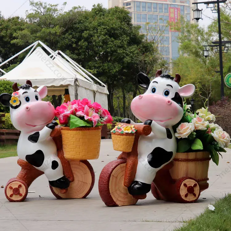 flower pot cow